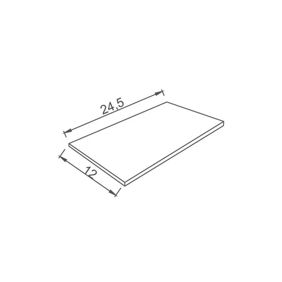 Płytka basenowa  antypoślizgowa szkliwiona Biała 12x24,5 Serapool