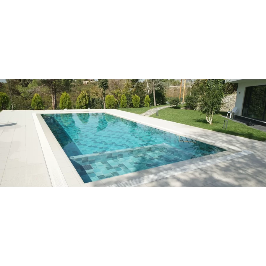 Płytki antypoślizgowe z sreii Natura Piazza Cobalt