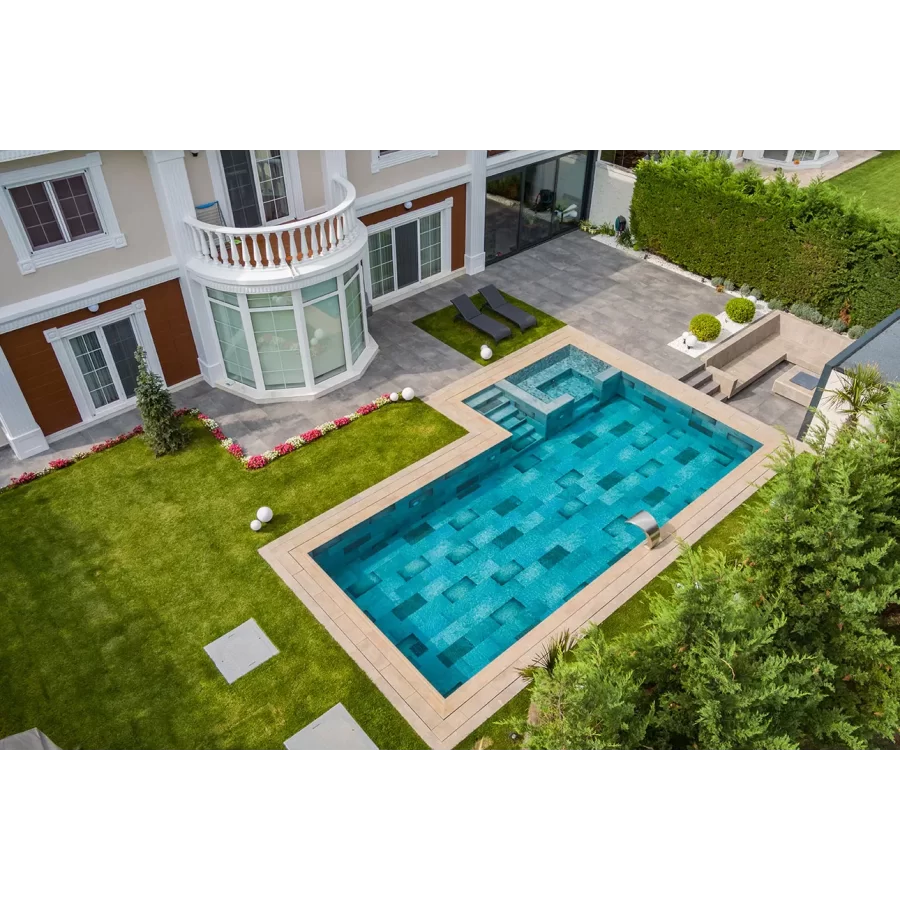 Płytki antypoślizgowe z serii Natura Turkusowy chłód