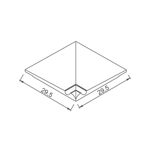 Płytka antypoślizgowa kąt wewnętrzny nieszkliwiony/kobalt Petit Carre Serapool