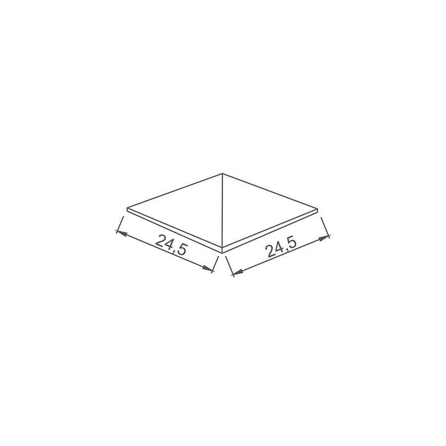 Płytka basenowa nieszkliwiona Pavrimento narożna 24,5x24,5 Petit Carre Serapool