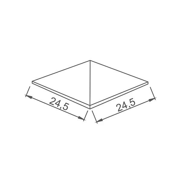 Płytka basenowa nieszkliwiona Pavrimento narożna 24,5x24,5 Petit Carre Serapool