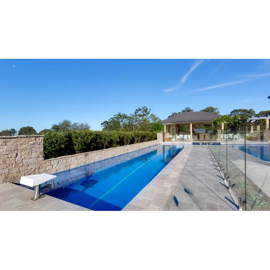 Mozaika basenowa / spa seria Niebla kolor 2505-A odcienie niebieskiego Ezarri