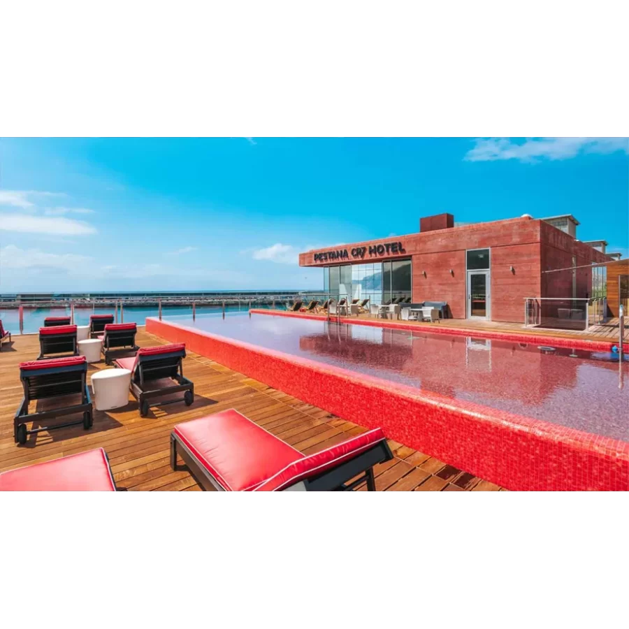 Mozaika Basenowa / spa seria Niebla kolor 2506-C odcienie czerwieni Ezarri