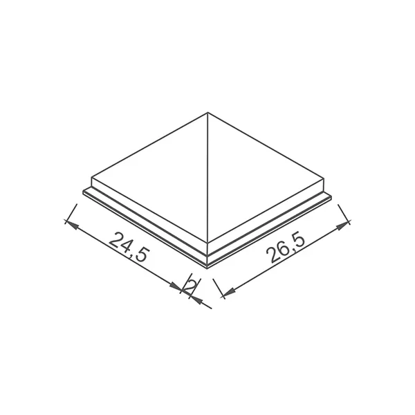 Płytka antyposlizgowa narożnik zew. Petit Carre Serapool