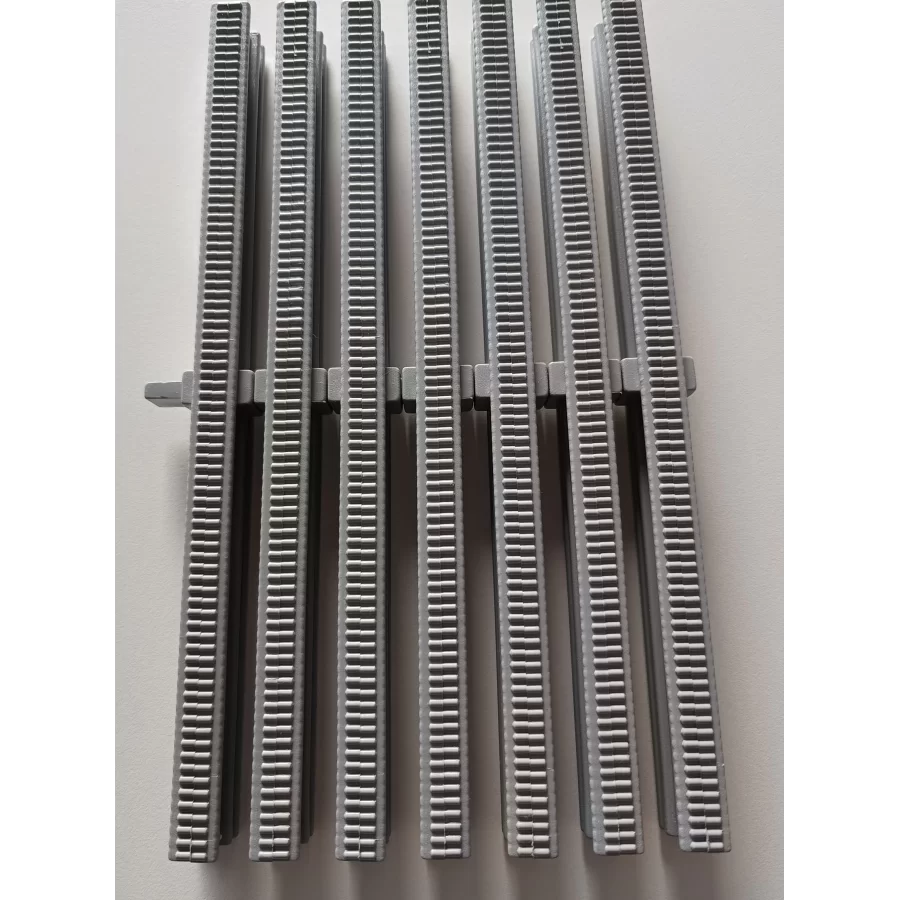 Kratki rynny przelewowej basenowa 245x24mm białe