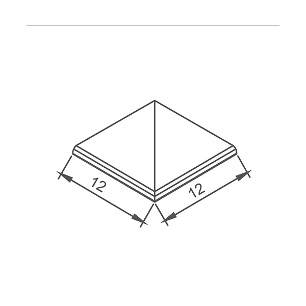Płytka antypoślizgowa na schody kąt zewnętrzny Biała Petit Carre Serapool