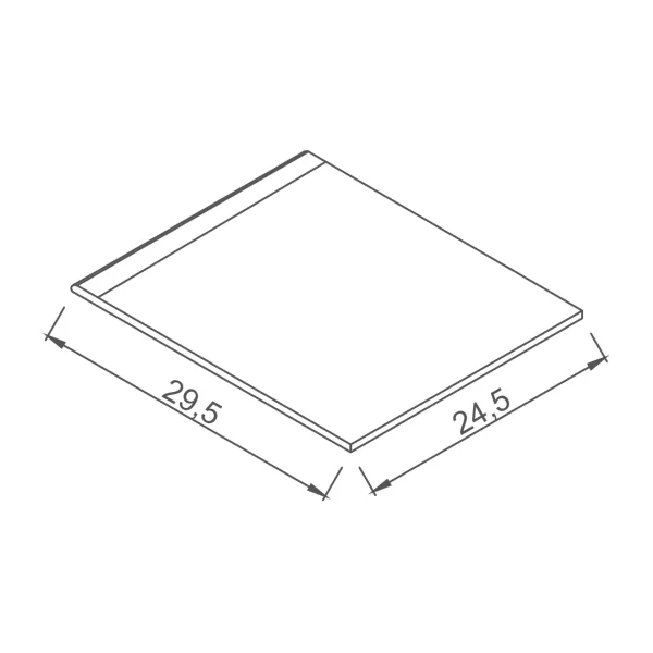 Płytka basenowa antypoślizgowa na schody -L Kobalt/ jasnoniebieski 24,5x29,5 Petit Carre Serapool