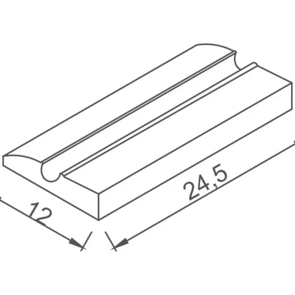 Uchwyty w kratkę nieszkliwiony/kobalt/ jasnoniebieski 12x24,5 Serapool