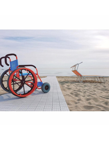 Zwijany chodnik plażowy
