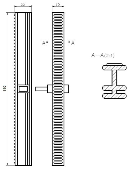 Kratki rynny przelewowej do wanny spa 235x22mm białe