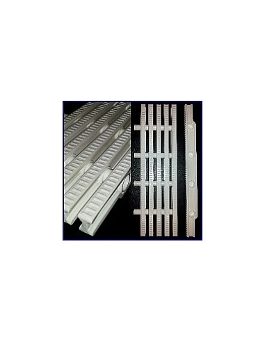 Kratki rynny przelewowej  basenowe 360x22mm białe