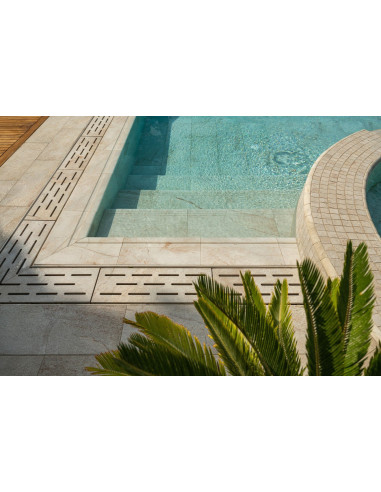 Kratki do rynny przelewowej  basenowe wzór Serapool