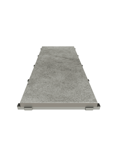 Kratki do rynny przelewowej do basenu gładkie Serapool