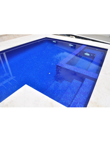 Mozaika basenowa / spa seria Niebla kolor 2512-C odcienie granatu Ezarri