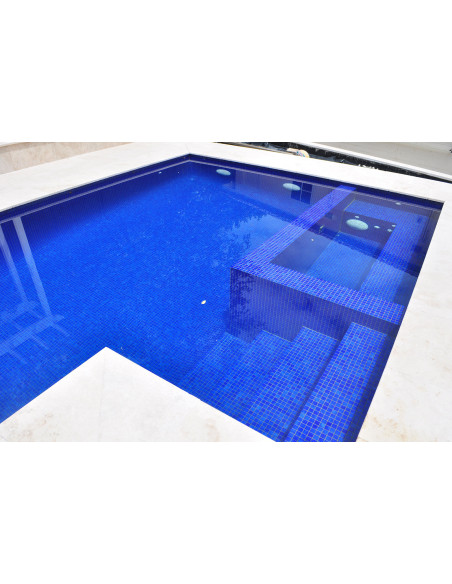 Mozaika basenowa / spa seria Niebla kolor 2512-C odcienie granatu Ezarri