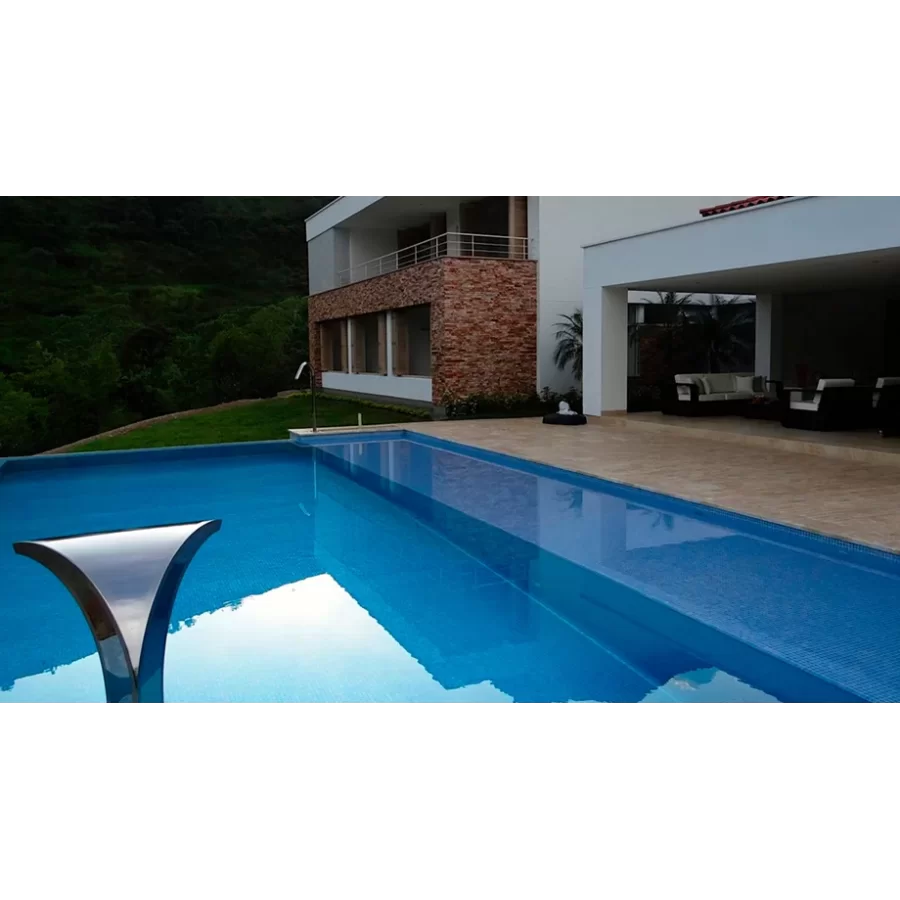 Mozaika basenowa /spa seria Iridescent kolor AZUR   Ezarri antypoślizgowa