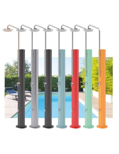 Prysznic  ze stali nierdzewnej (zbiornik solarny) KOLOR ANTRACYTOWY INOX Astral pool