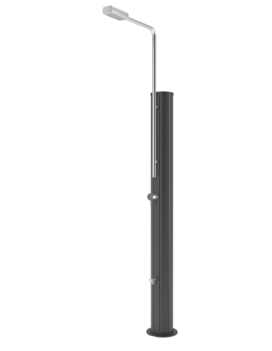 Prysznic ze stali nierdzewnej (zbiornik solarny) KOLOR ANTRACYTOWY INOX Astral pool