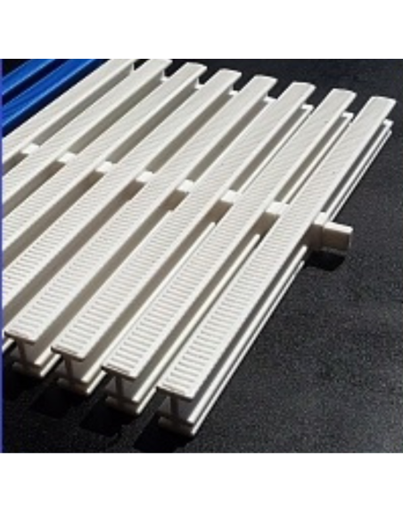 Kratki rynny przelewowej basenowa 245x24mm białe