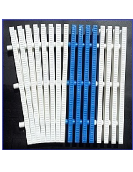 Kratki rynny przelewowej basenowej 330x35mm białe