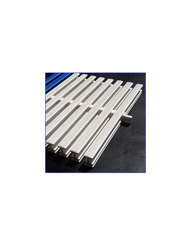 Kratki rynny przelewowej do wanny spa 235x22mm białe