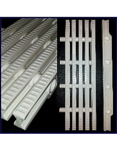 Kratki rynny przelewowej  basenowe 360x22mm białe