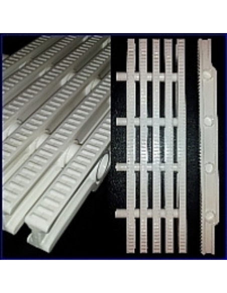 Kratki rynny przelewowej  basenowe 360x22mm białe