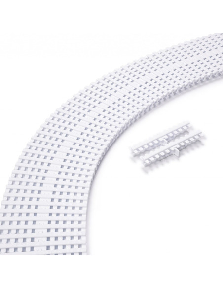 Kratka rynny przelewowej basenowa łukowa 295x35 Biała Astral Pool