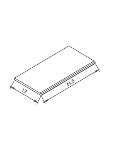 Płytka basenowa antypoślizgowa na schody Kobalt 12x24,5 Petit Carre Serapool