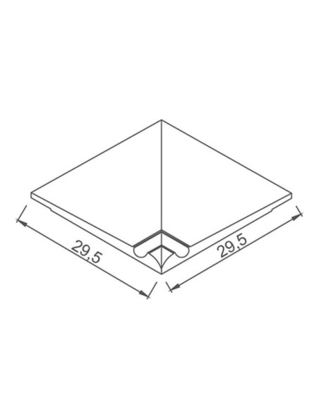 Płytka antypoślizgowa kąt wewnętrzny nieszkliwiony/kobalt Petit Carre Serapool