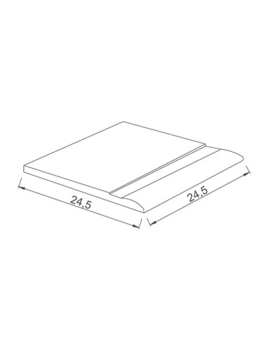 Pochwyt basenowy nieszkliwiony 24,5x24,5 Apache Serapool