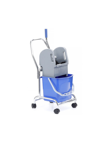 Wózek do sprzątania jednowiadrowy 17l z prasa do mopów Merida