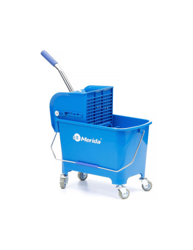 Wiadro do sprzątania na kółkach 20l z wyciskarką do mopów Merida