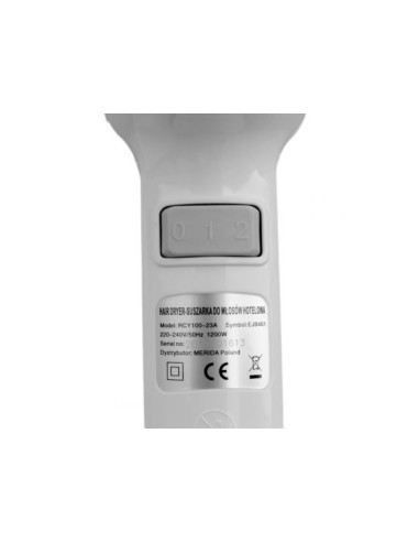 Suszarka do włosów  hotelowa ECO biała Merida