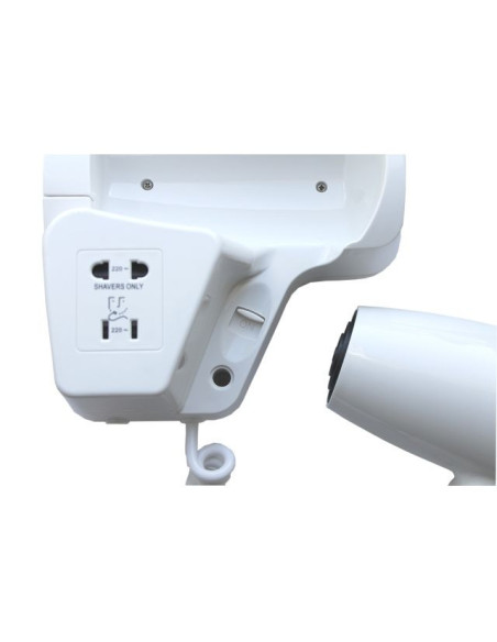 Suszarka do włosów  hotelowa COMFORT, tworzywo sztuczne, biała Merida