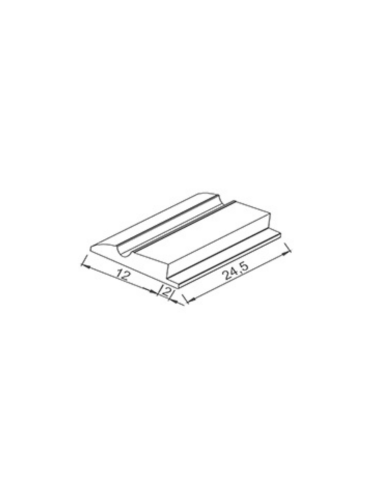 Pochwyt basenowy profilowany antypoślizgowy nieszkliwiony/ kobalt Petit Carre Serapool