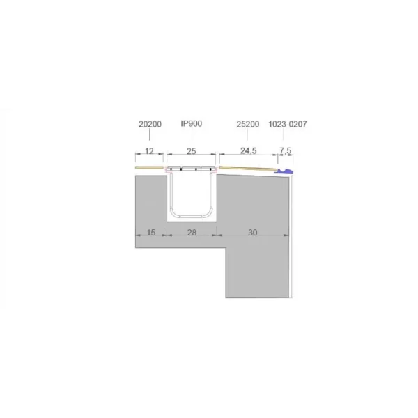 Pochwyt basenowy Pavrimento kobalt Petit Carre Serapool