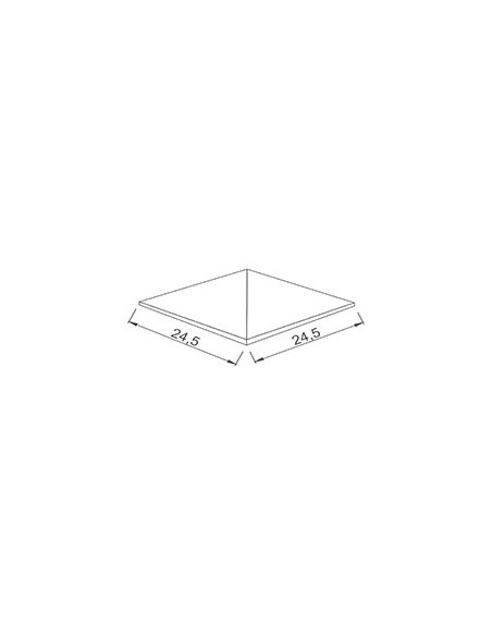 Płytka basenowa antypoślizgowa Universal narożnik nieglazurowana  24,5x 24,5 Serapool