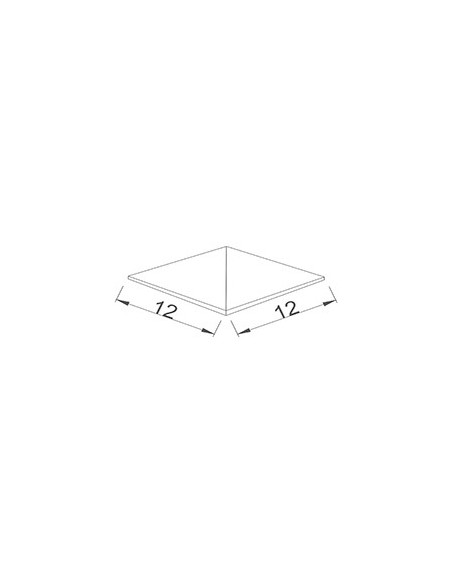 Płytka basenowa antypoślizgowa Nivita narożnik nieglazurowana 12x12 Serapool