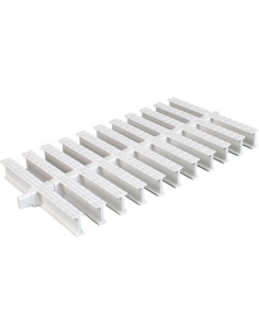 Kratka przelewowa do basenu Classik Biała 145x25 mm Aquaviva