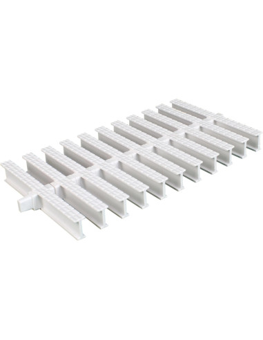 Kratka przelewowa do basenu Classik Biała 145x25 mm Aquaviva