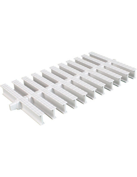 Kratka przelewowa do basenu Classik Biała 145x25 mm Aquaviva