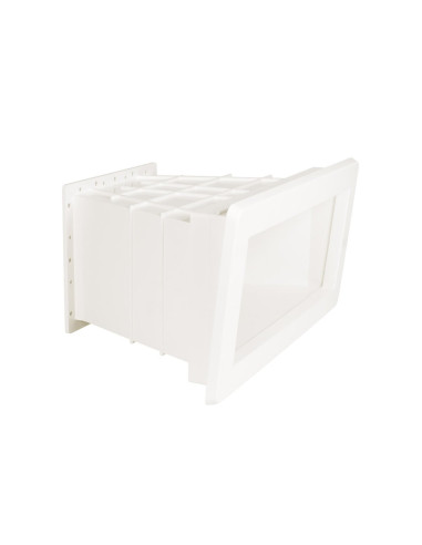 Powiększenie do skimmera Ocean® De Luxe M5 ABS biały, wkładki ze stali nierdzewnej A4 6° do basenów poliestrowych Praher