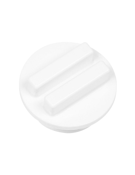 Korek zaworu zwrotnego z pierścieniem uszczelniającym 1 1/2" ABS biały gwint zewnętrzny R 1 1/2" BSP EPDM Praher