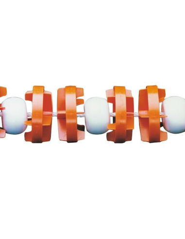 Lina torowa do basenu Moscow 16,5m pomarańczowy - biay Astral pool