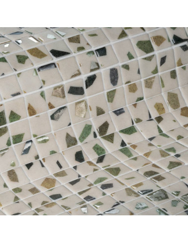 Mozaika basenowa/ spa antypoślizgowa seria Terrazzo  kolor GREENERY 50 Ezarri