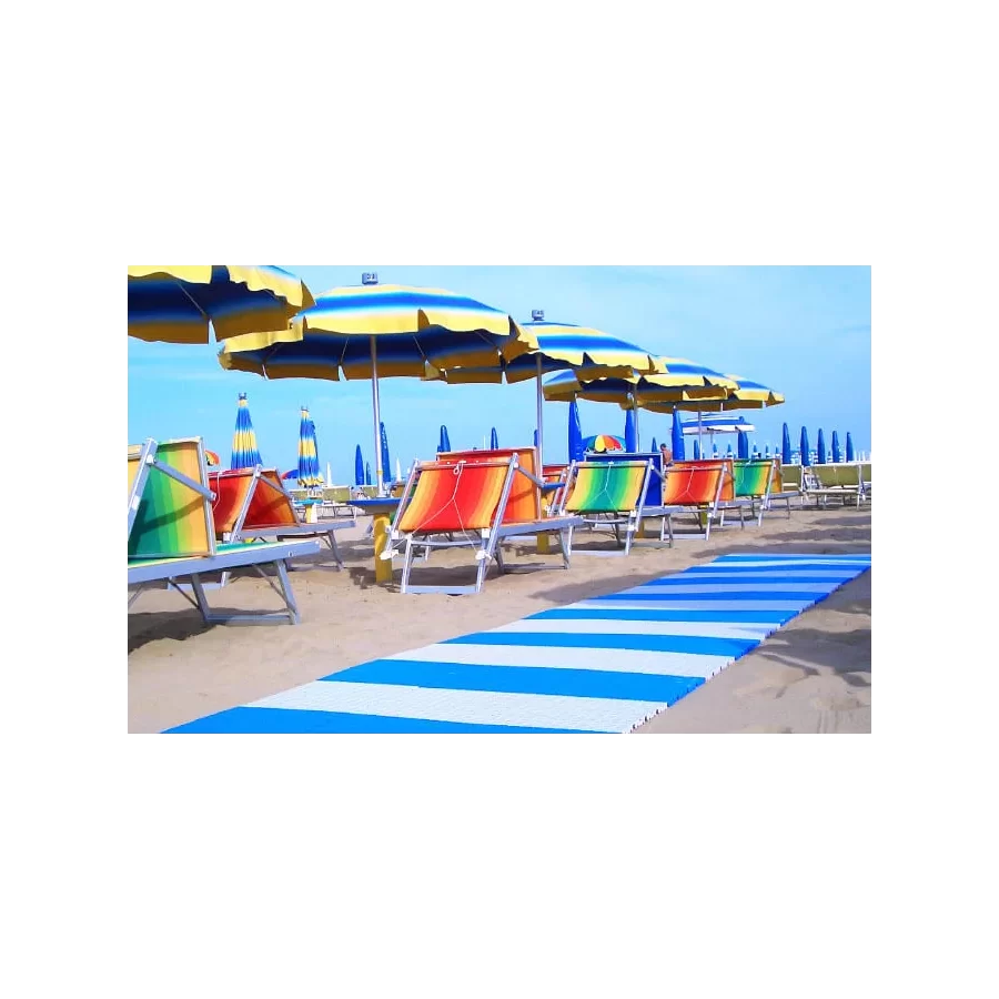 Zwijany chodnik plażowy