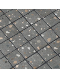 Mozaika basenowa/ spa antypoślizgowa seria Terrazzo  kolor GREY 50 Ezarri