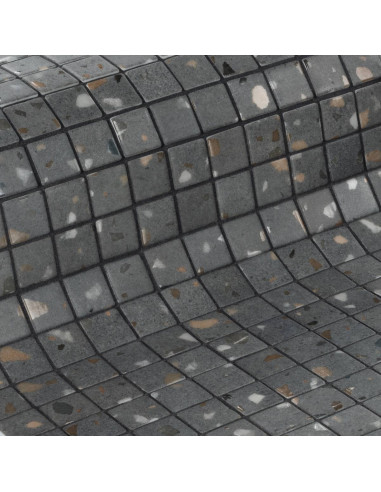 Mozaika basenowa / spa antypoślizgowa seria Terrazzo kolor GREY 25 Ezarri